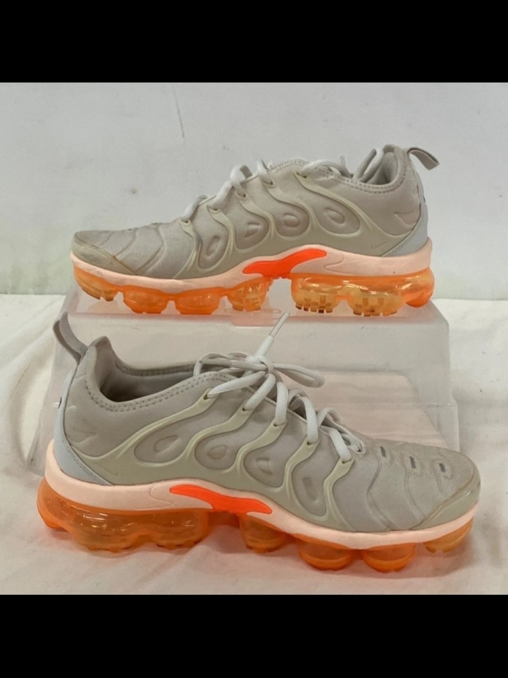 NIKE (AO4550-005) Air VaporMax Plus 'Creamsicle' - Women's Size 9 - Picture 2 of 16